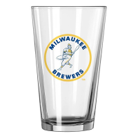 Logo Brands Milwaukee Brewers 16oz Gameday Pint Glass