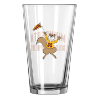 Logo Brands Minnesota Golden Gophers Retro 16oz. Gameday Glass