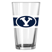 Logo Brands BYU Cougars 16oz Stripe Pint Glass