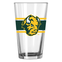 Logo Brands North Dakota State University Bison 16oz. Stripe Pint Glass