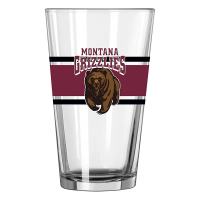 Logo Brands Montana Grizzlies 16oz. Stripe Pint Glass