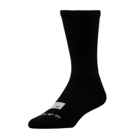 Drymax AVAL Crew Football Socks Small Black/Black