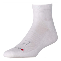 Adult Drymax AVAL Team Sport 1/4 Crew Ankle Football Socks Small White