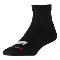 Adult Drymax AVAL Team Sport 1/4 Crew Ankle Football Socks Medium Black