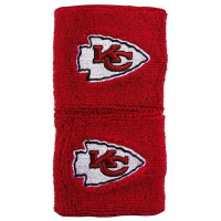 Franklin Sports Kansas City Chiefs 2pk Wristband Set