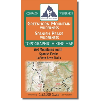 Outdoor Trail Maps Greenhorn Mountain-Spanish Peaks Wilderness Map