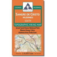 Outdoor Trail Maps Sangre de Cristo Wilderness - South South