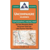 Outdoor Trail Maps Uncompahgre Wilderness Map