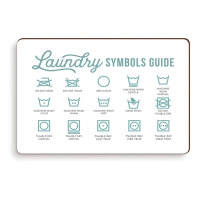 P. Graham Dunn Laundry Symbols Guide Magnet