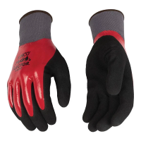 Men's Kinco Hydroflector Waterproof with Nitrile Palm Gloves Large Red/Black