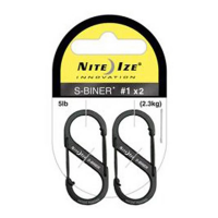 Nite Ize S-Biner Slidelock Black 2-Pack