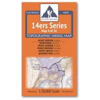 Outdoor Trail Maps Sherman | Bross, Cameron, Democrat, Lincoln, Quandary Map