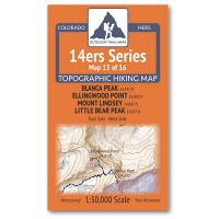 Outdoor Trail Maps Blanca, Ellingwood, Lindsey, Little Bear Map