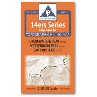 Outdoor Trail Maps Uncompahgre, Wetterhorn | San Luis Map