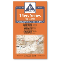 Outdoor Trail Maps El Diente, Wilson, Wilson | Eolus, North Eolus, Sunlight, Windom Map