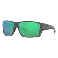 Men's Costa Del Mar Costa Del Mar Reefton Pro Sunglasses Polarized Sunglasses Grey/Green Mirror Polarized Glass