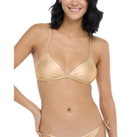 Women's Body Glove Undersea Evelyn Swim Bikini Top Small Matte Gold