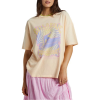 Women's Billabong Since '73 T-Shirt Large Peach Whip