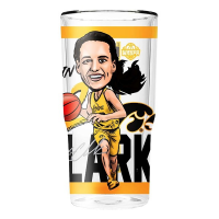 Gametime Sidekicks Iowa Hawkeyes Caitlin Clark 16oz 2 Pack Glass Tumblers