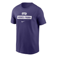 TCU Horned Frogs Nike Sideline Issue T-Shirt Large Purple