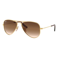 Boys' Kids' Ray-Ban Aviator Junior Sunglasses Gold/Brown Gradient