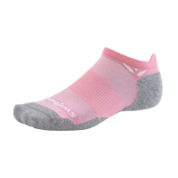 Women's Swiftwick MAXUS Zero Tab No Show Running Socks Small Pink