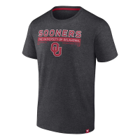 Oklahoma Sooners Fanatics Stack Staple T-Shirt Large Graphite
