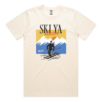 Men's Homeplace Apparel Utah Ski Ya Later T-Shirt Medium Ivory