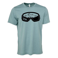 Men's Homeplace Apparel Utah Ski Goggles T-Shirt Medium Blue