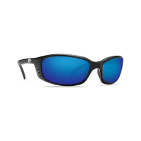 Men's Costa Del Mar Costa Del Mar Brine Polarized Sunglasses Polarized Sunglasses Matte Black/Blue Mirror Polarized Glass