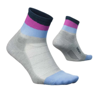 Women's Feetures Elite Light Cushion Quarter Running Socks XLarge Lunar Ascent