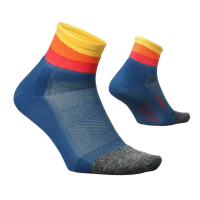 Women's Feetures Elite Ultra Light Quarter Running Socks Large Solar Ascent