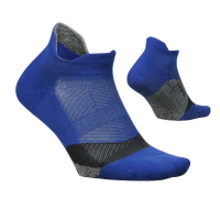 Men's Feetures Elite Light Cushion Tab No Show Running Socks Medium Boost Blue