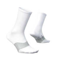 Men's Feetures Men's Elite Ultra Light Mini Crew Running Socks XLarge White