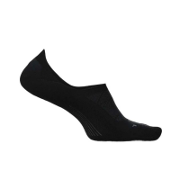 Women's Feetures WoElite Light Cushion Invisible No Show Running Socks Small Black