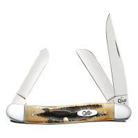 Case Knives 6.5 BoneStag Medium Stockman Pocket Knife