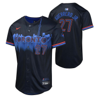 Kids' Toronto Blue Jays Vladimir Guerrero Jr. #27 Nike City Connect Jersey XLarge Blue