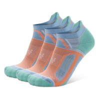 Adult Balega Hidden Contour Tab 3 Pack No Show Running Socks Small Aqua Peach