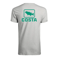 Men's Costa Del Mar Emblem Bass T-Shirt Large Heather Gray