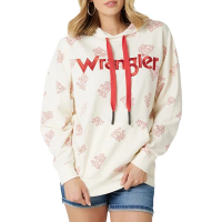 Women's Wrangler Reto Boot Graphic Hoodie Small White