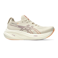 Women's ASICS Gel-Nimbus 26 Running Shoes 10.5 Oatmeal/Fadedorange