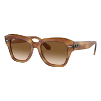 Men's Ray-Ban Kiliane Sunglasses Striped Brown/Clear Gradient Brown