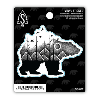 Stickers Northwest Bear Mountain Scene Sticker Sticker