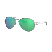 Men's Costa Del Mar Costa Del Mar Loreto Sunglasses Polarized Sunglasses Palladium/Green Mirror Polarized Glass