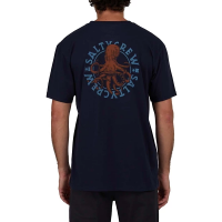 Men's Salty Crew Tantacles Octopus T-Shirt Medium Navy