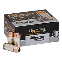 SIG SAUER Elite Performance V-Crown JHP Handgun Ammunition