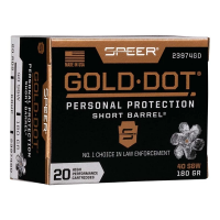 Speer Gold Dot Personal Protection Short Barrel Handgun Ammunition