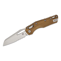 Microtech Standard Issue MSI 210T-11PM Stonewashed Serrated Folding Knife Dark Earth