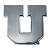 A/M/G Company Utah Utes Matte Chrome Car Emblem