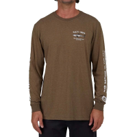 Men's Salty Crew Bruce Classic Long Sleeve T-Shirt Small Mocha Heather